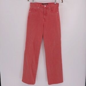 UEC Veronica Beard Orange high waisted cropped jeans size 26